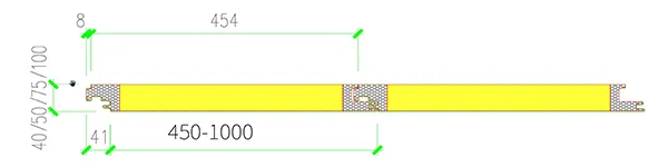 Wall Sandwich Panels with Concealed Screw Joint