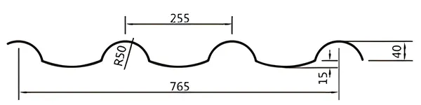 Antique-Style Color-Coated Steel Roofing Tiles