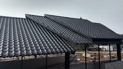 Antique-Style Color-Coated Steel Roofing Tiles