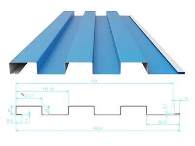 Metal Great Wall Panels (Batten Profile 24mm Depth×425mm Width)